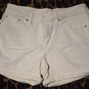 Levi's Women's Cream Jean Shorts